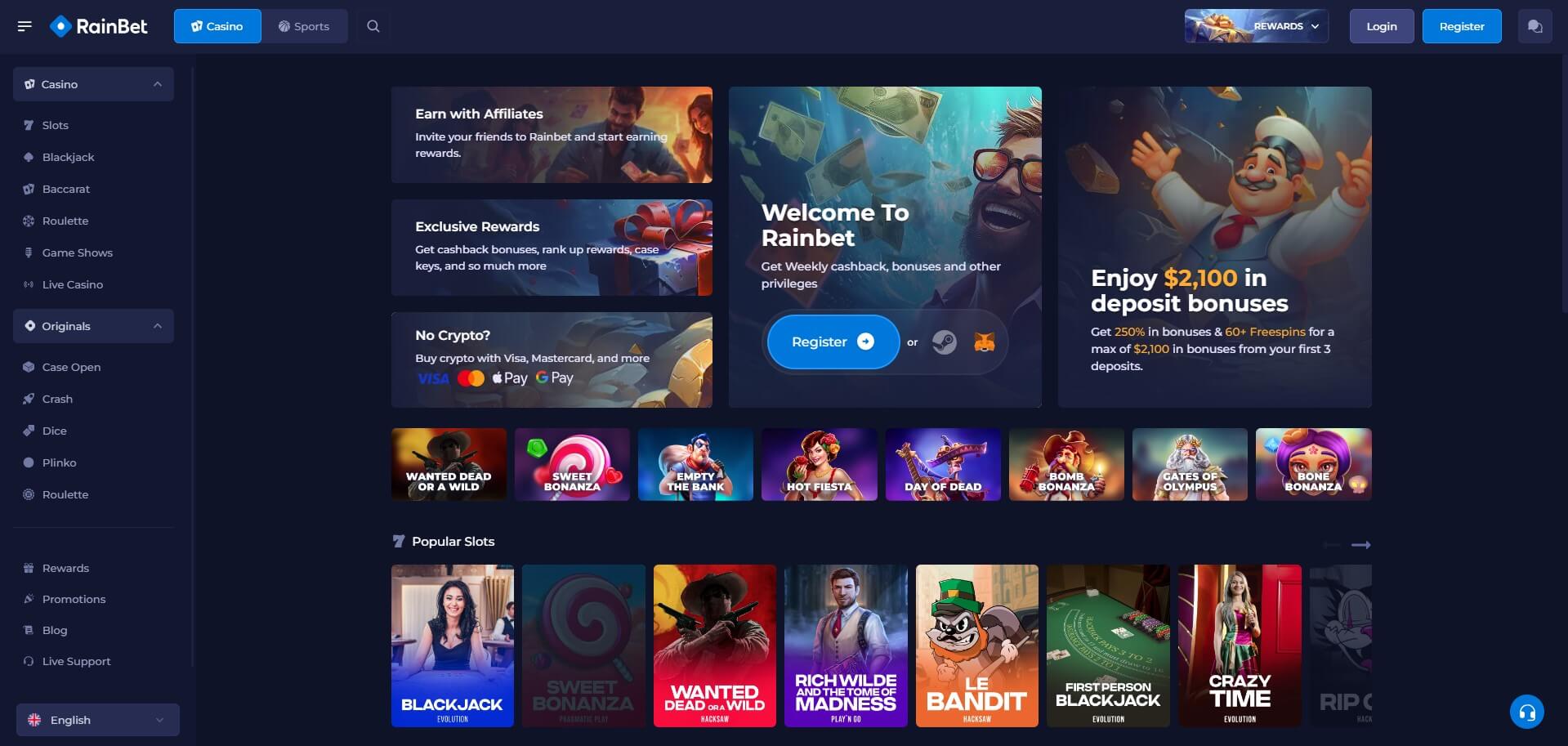 RainBet Casino Review