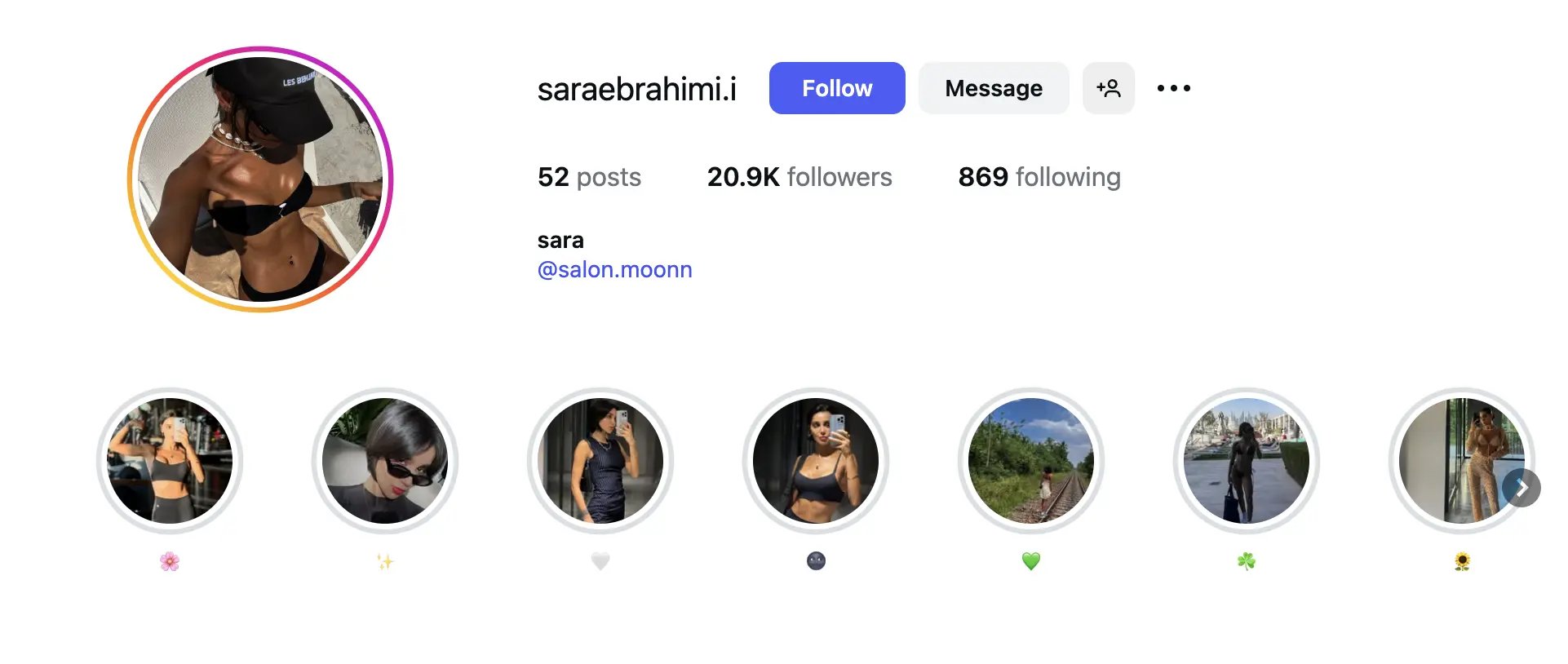 اینستاگرام سارا ابراهیمی