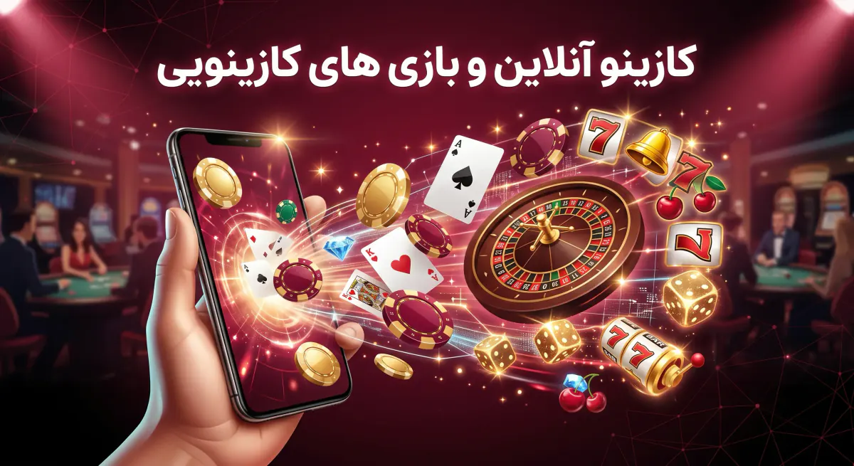 رولت، اسلات و بازیهای کارتی در محیط کازینو آنلاین موبایل